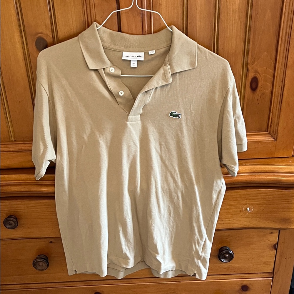 Lacoste Men's Beige Polo Shirt